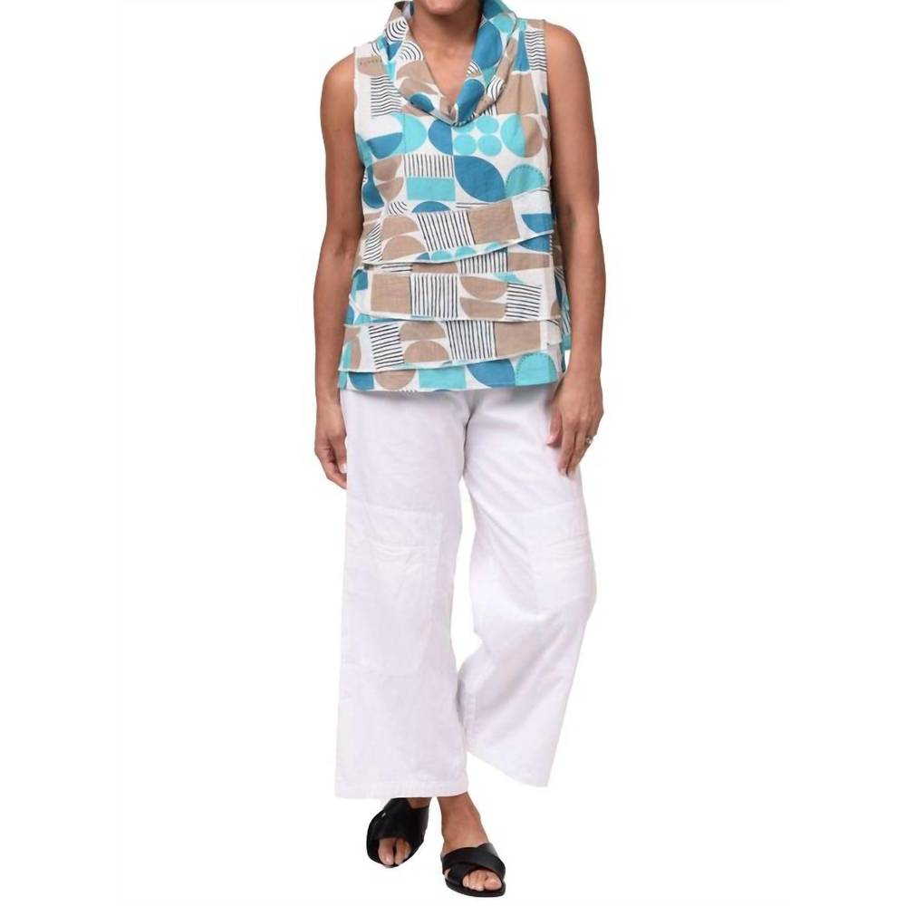 NEW TULIP CLOTHING leilani top in geo candy